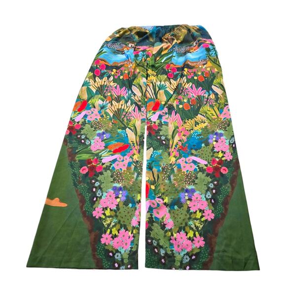 Soma satin wide leg pajama pants SZ L - Picture 2 of 6